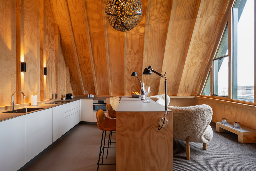 Het interieur van Zeehuisje Ahoy